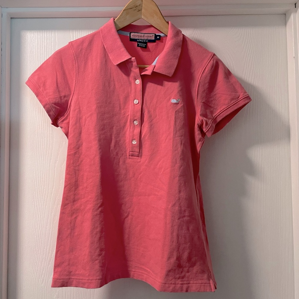 Vineyard Vines Pink Short Sleeve Polo